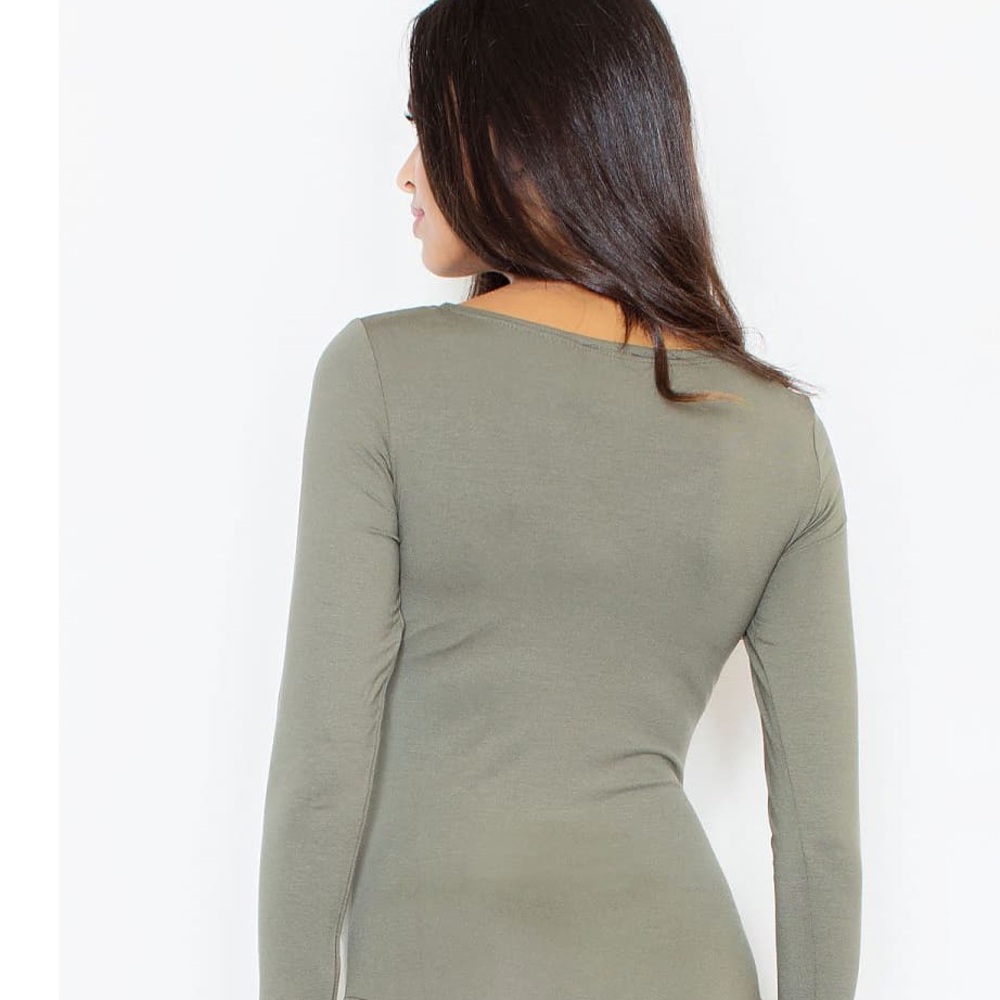 Tommy Hilfiger Olive Green Long Sleeve Bodysuit